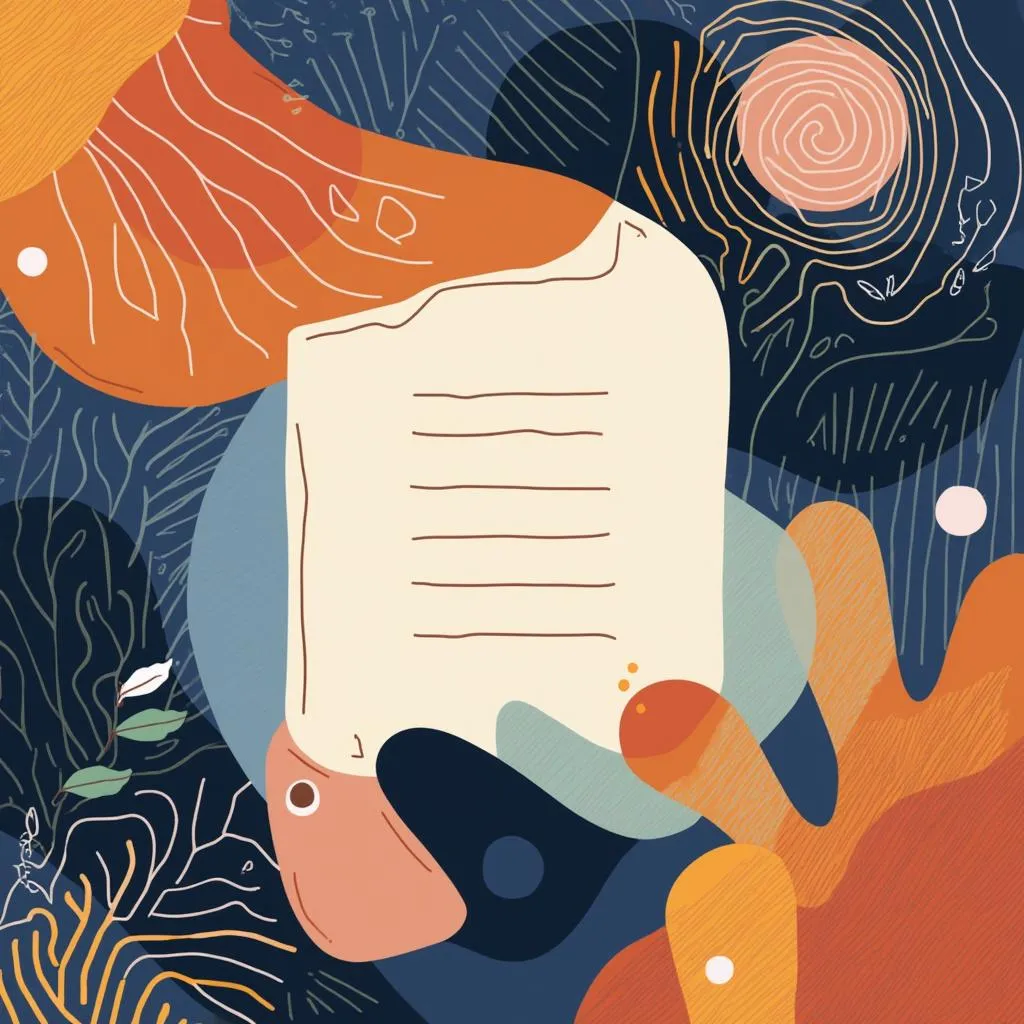 Ilustración abstracta y moderna para formulario de contacto